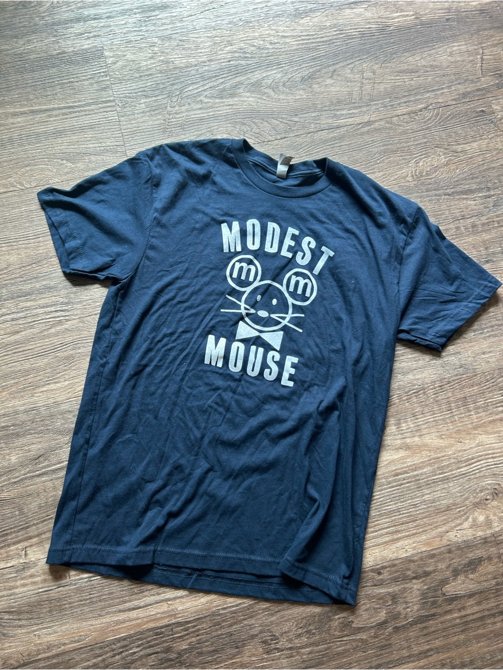 Modest Mouse Emo Phnk Medium  Graphic Tee - Navy Blue